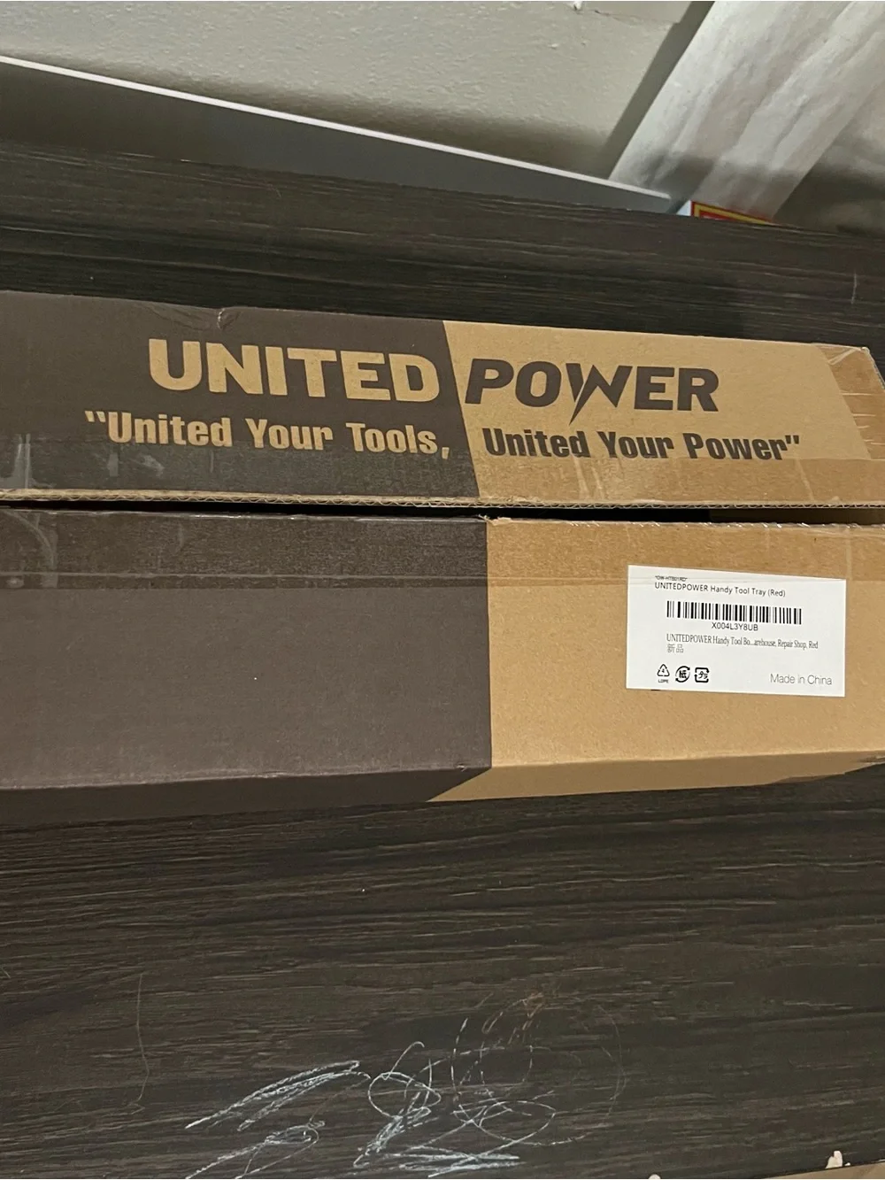 UNITEDPOWER Handy Tool Box, Portable Metal Tote Tray w/ comfortable grip